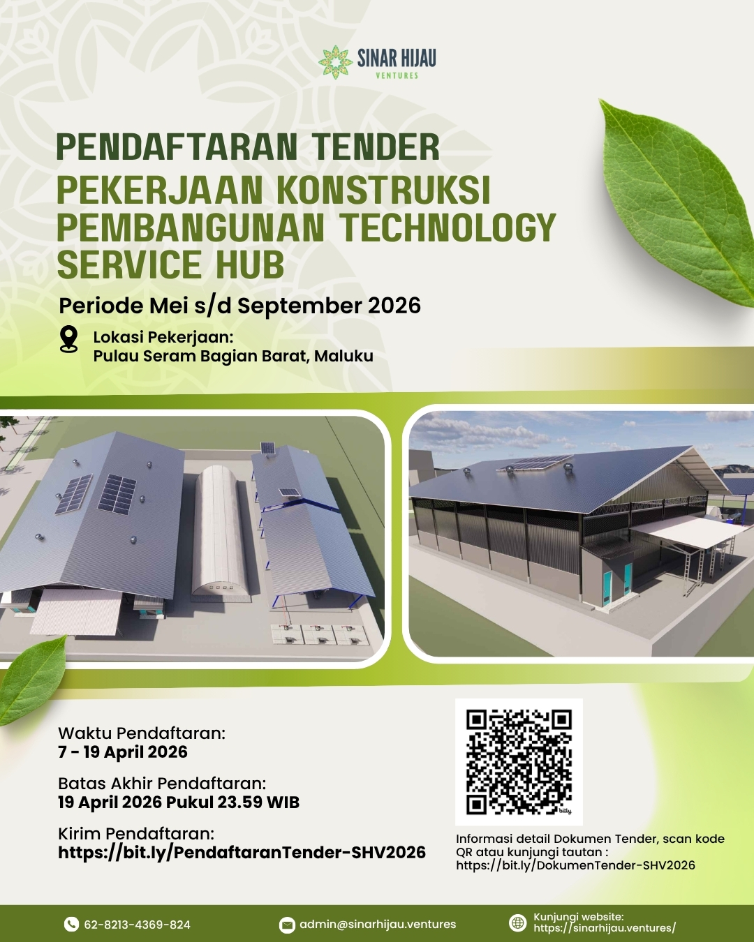 Open Tender Announcement: Construction of Technology Service Hub